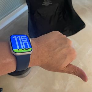 SS급 애플워치9 GPS 실버 알루미늄 45mm 풀박