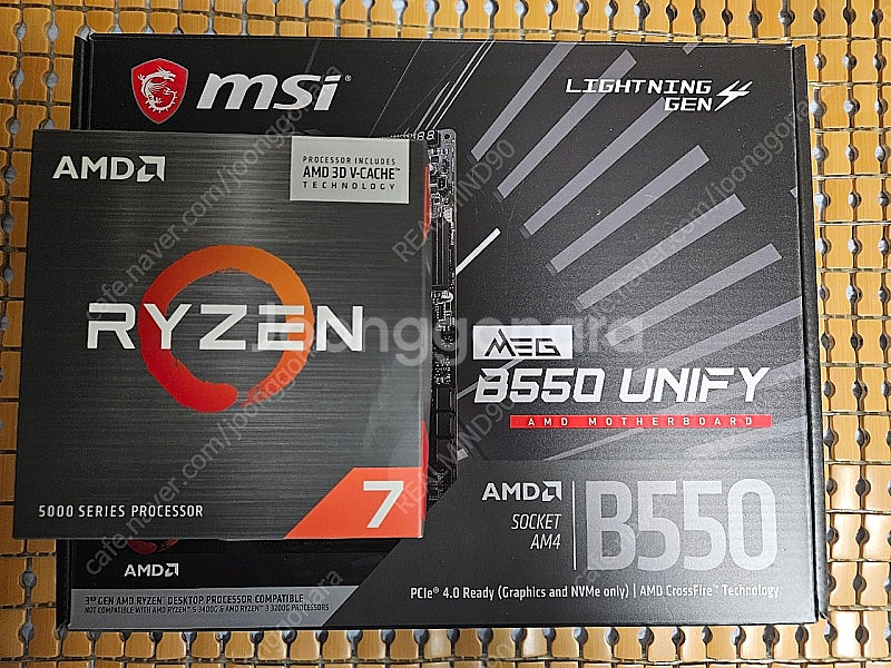 5800x3D + B550 UNIFY 유니파이 보드셋--0