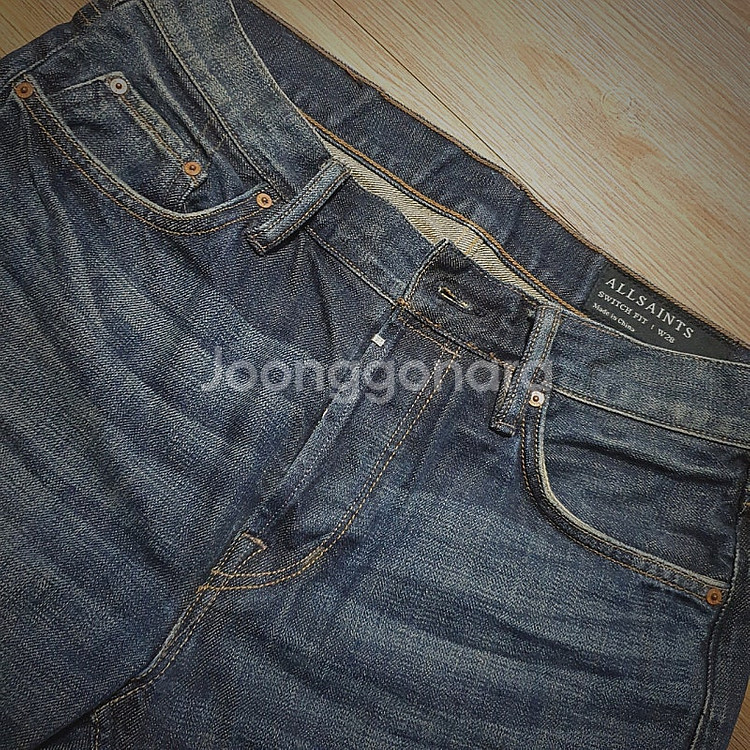 (28~29) 올세인츠 데님 반바지 폴로--1