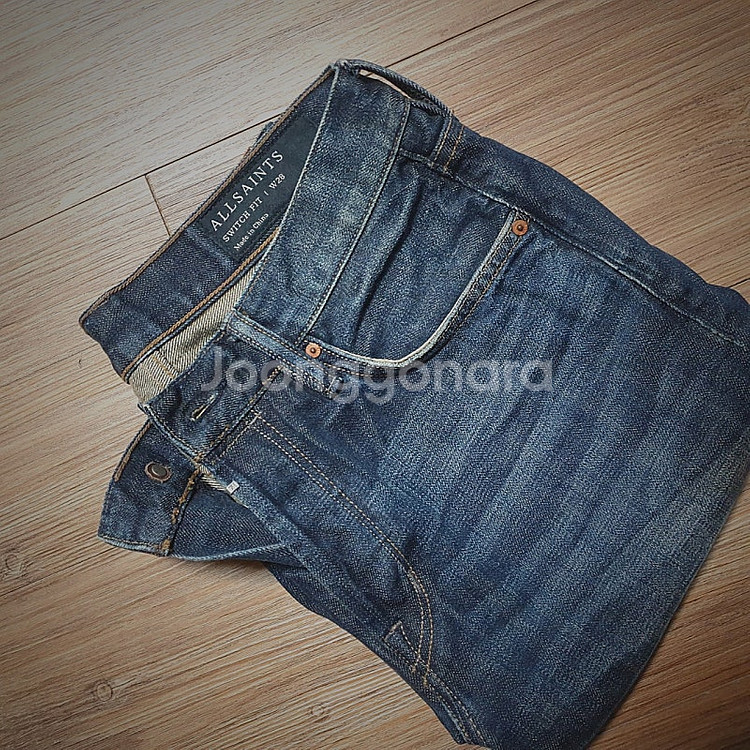 (28~29) 올세인츠 데님 반바지 폴로--6