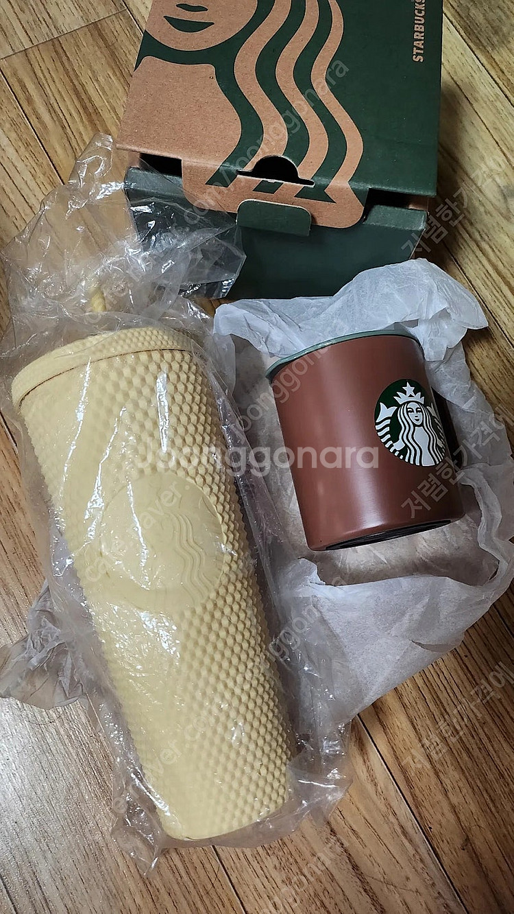 스타벅스 브라운데비텀블러, 스터드 텀블러 새것--0