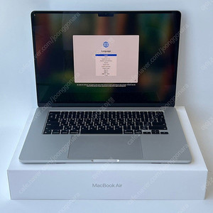 애플 맥북에어15 M3 8코어 10코어 램 24GB SSD 512GB