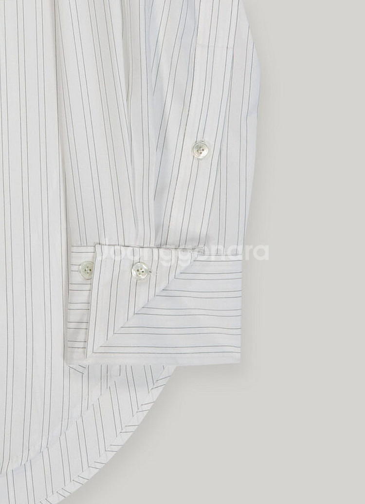엘보른 Baron Over-Sized Shirt(white)--2
