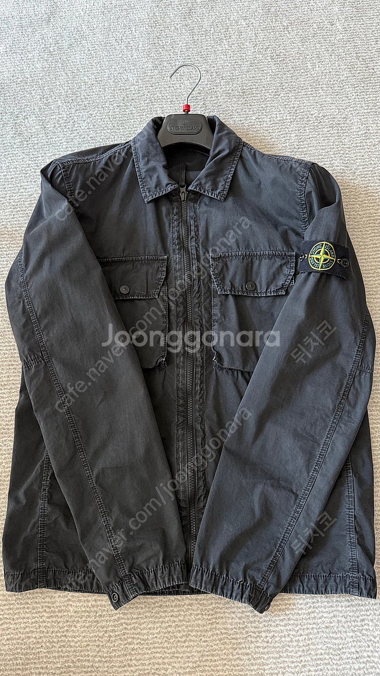 21fw 스톤아일랜드 올드이펙트 오버셔츠 (M)--1