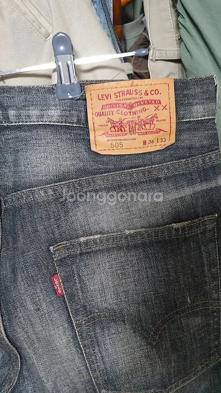 리바이스 505 흑청 36--2