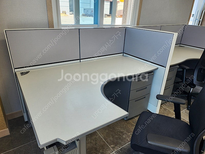 퍼시스 책상+서랍 세트(L형 퍼즐책상+서랍 SD316,...--1
