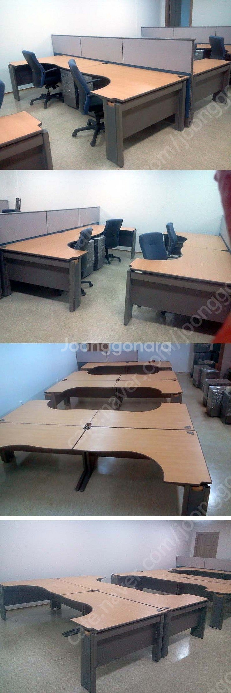 퍼시스 책상+서랍 세트(L형 퍼즐책상+서랍 SD316,...--3