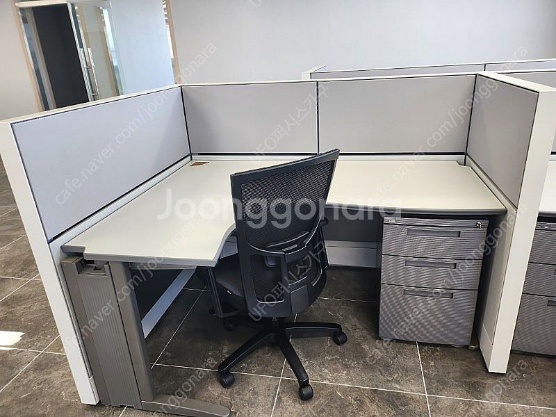 퍼시스 책상+서랍 세트(L형 퍼즐책상+서랍 SD316,...--6