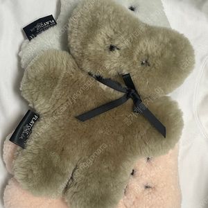 플랫아웃베어 애착인형 라떼 블루 핑크