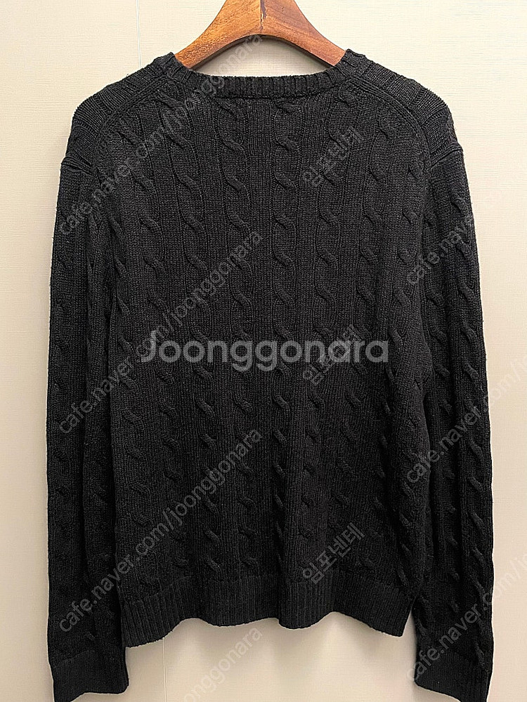 (M/100)폴로랄프로렌 면 케이블 꽈배기 니트 트리플...--5