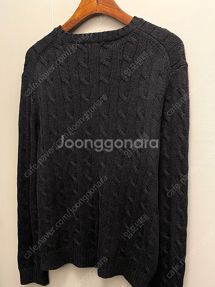 (M/100)폴로랄프로렌 면 케이블 꽈배기 니트 트리플...--6