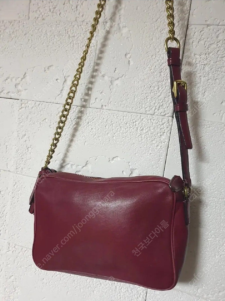 정품 코치 레거시 플라이트백 체인 크로스백--4