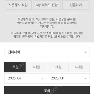 갤러리아 G캐시