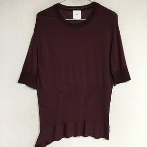 KUHO 구호 플레어 반팔 니트 85 / 랑방 마인 오브제 타임 럭키슈에뜨 산드로 마쥬 오르 시에 시스템