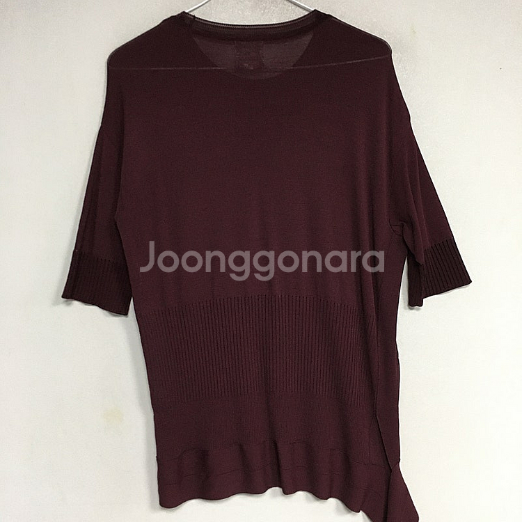 KUHO 구호 플레어 반팔 니트 85 / 랑방 마인 오브제 타임 럭키슈에뜨 산드로 마쥬 오르 시에 시스템--4