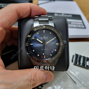 블랑팡 바티스카프 풀세라믹 블루다이얼