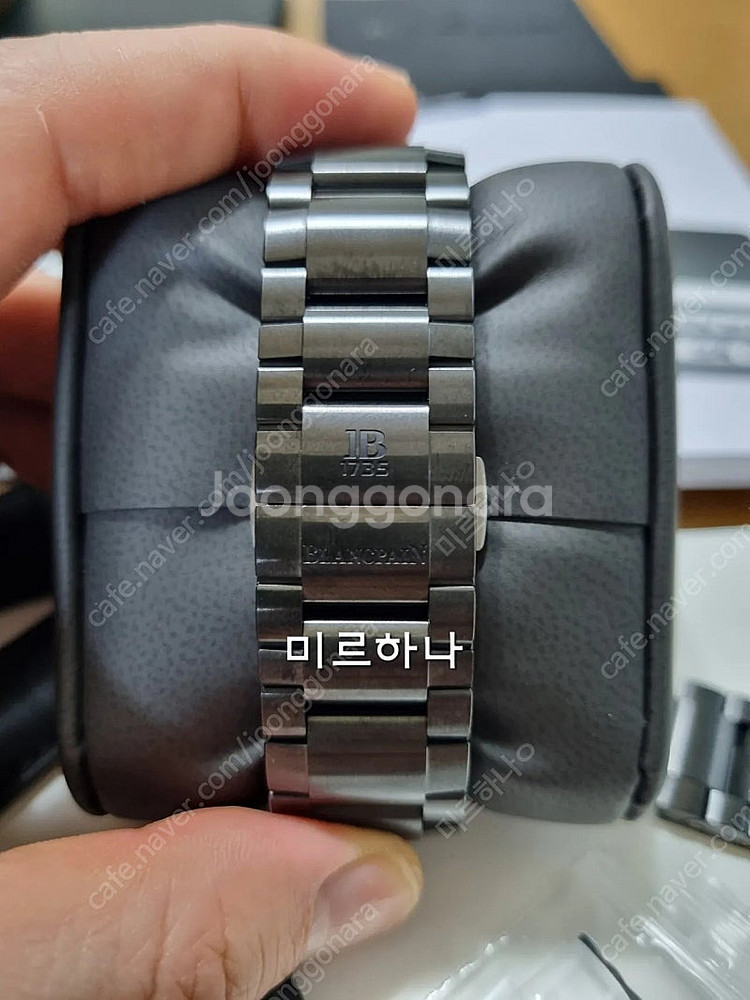 블랑팡 바티스카프 풀세라믹 블루다이얼--4