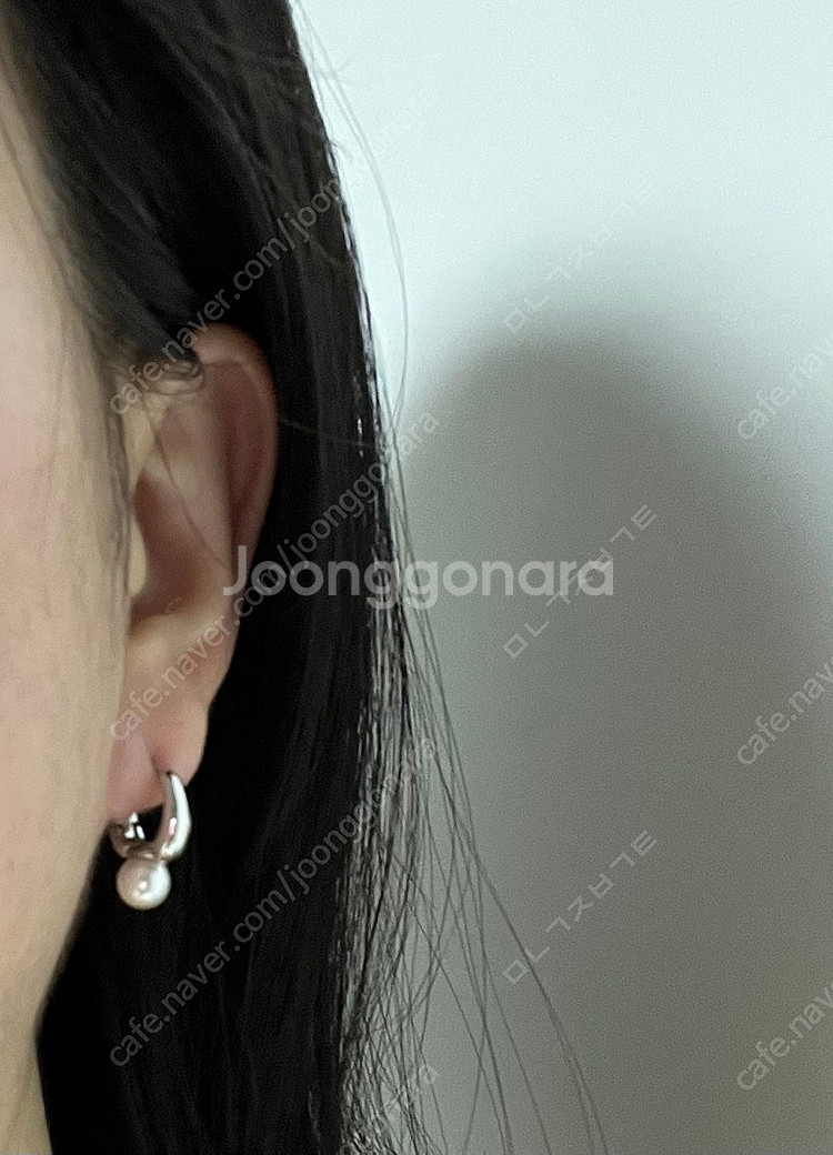 (새상품)스와로브스키 진주 원터치 귀걸이--0