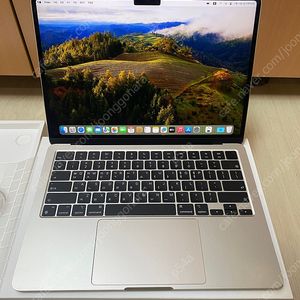 맥북에어 13 M3 기본형 풀박스 a급 팝니다