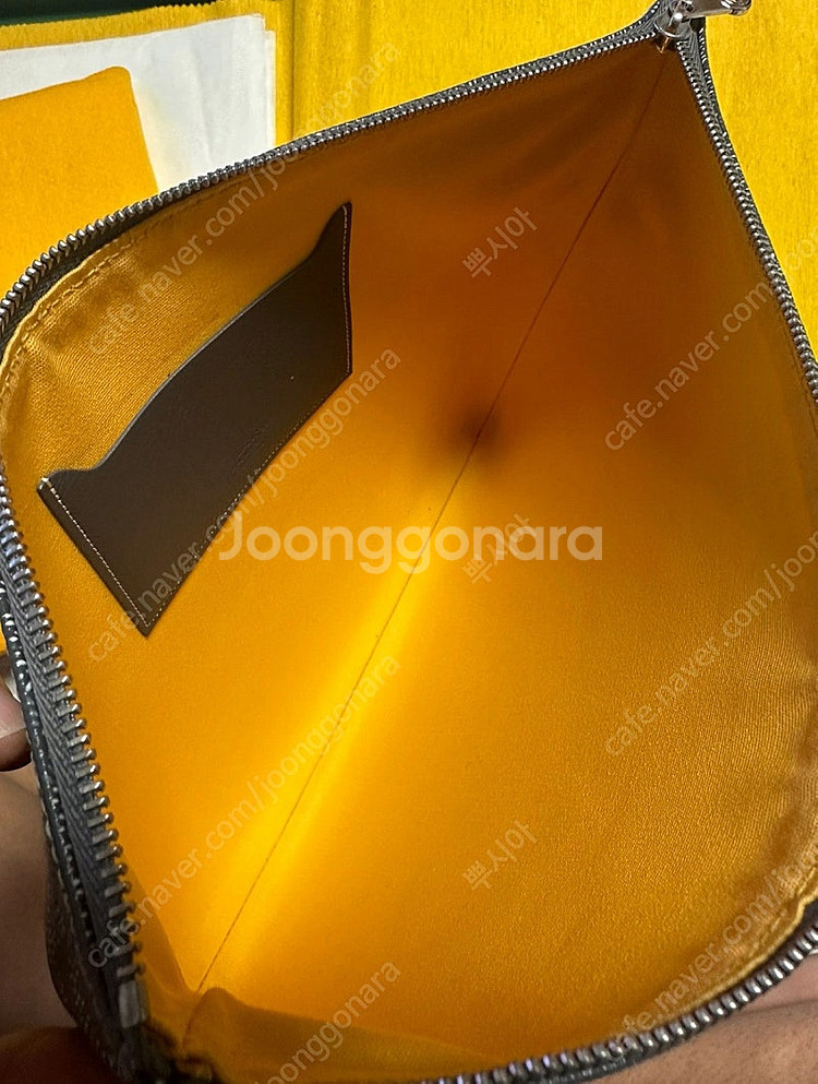 고야드 클러치 MM 그레이--5