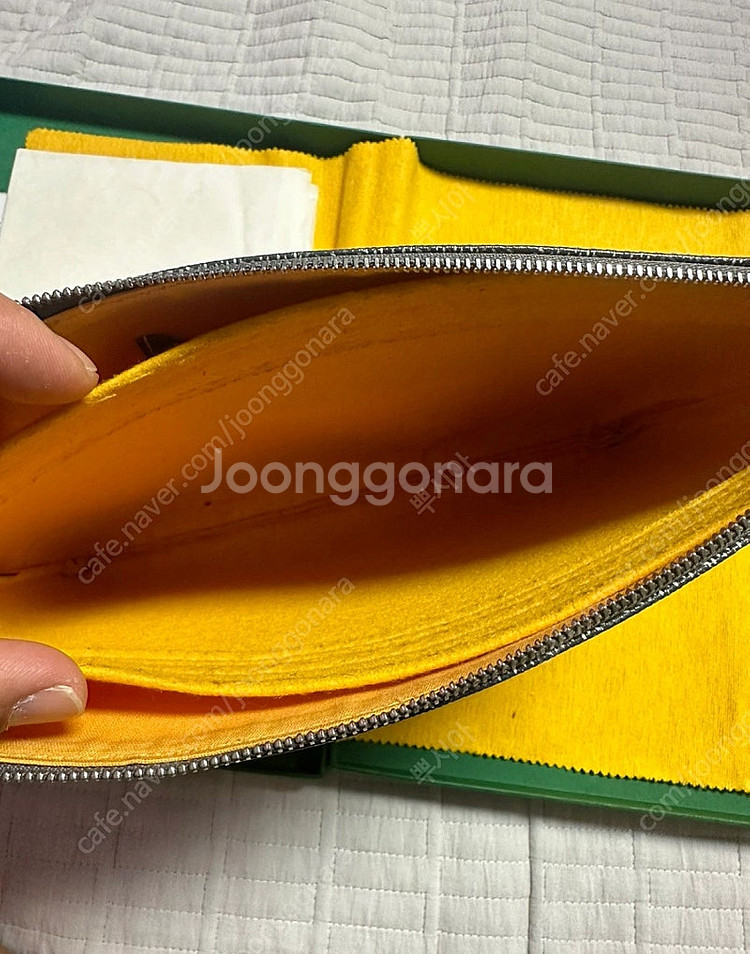 고야드 클러치 MM 그레이--7