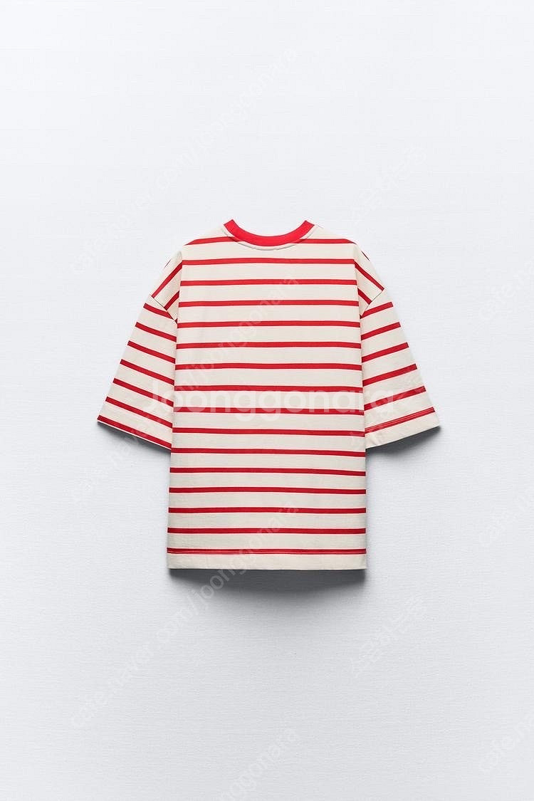 zara 자라 오버사이즈 스트라이프 티셔츠 새상품--4