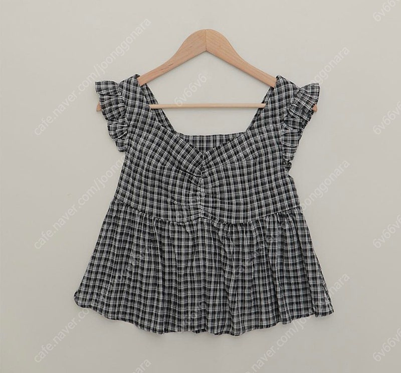 98도씨 체크 블라우스 이미지