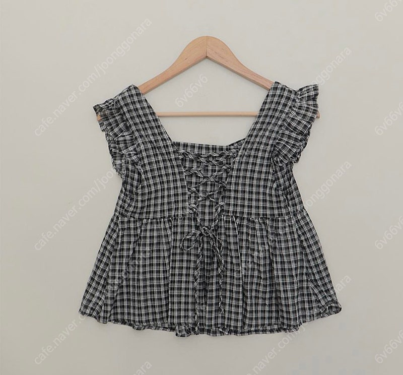 98도씨 체크 블라우스 이미지