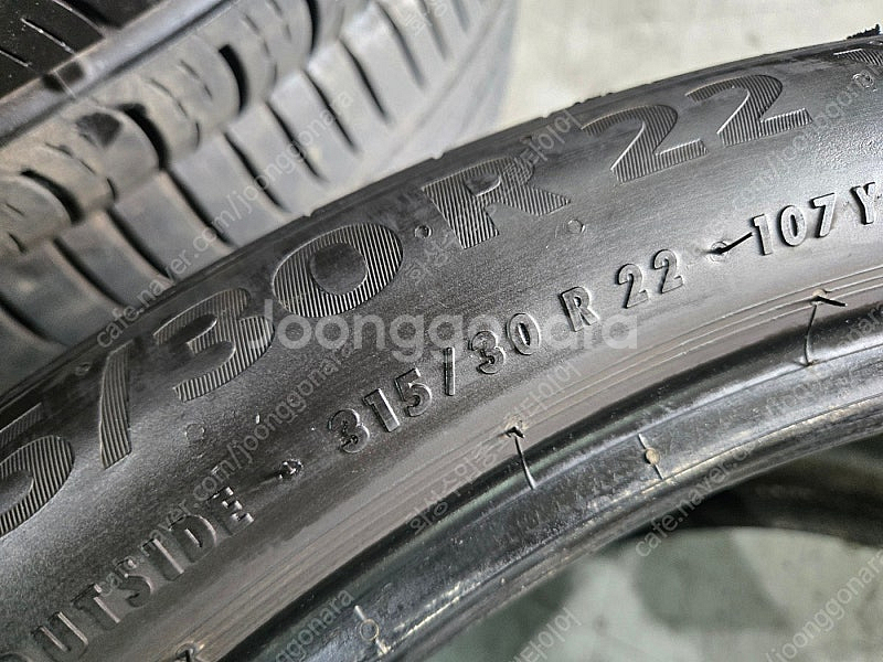 275 35 22 315 30 22 콘티넨탈 중고타이어...--8