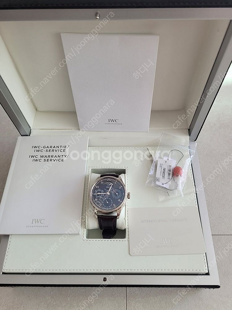IWC 포르투기저 퍼페츄얼캘린더 ppc 화이트골드--4