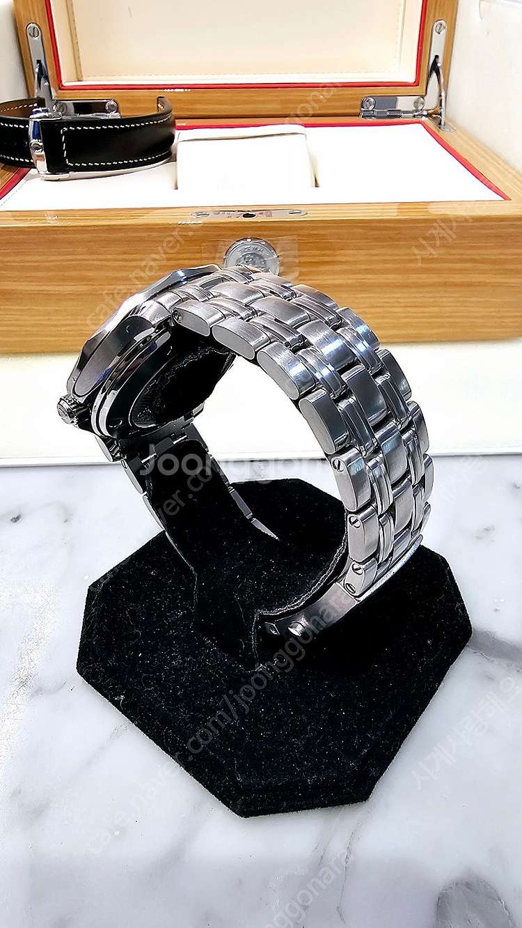 오메가 씨마스터 300 검판 오토매틱 남성 메탈 시계(...--5