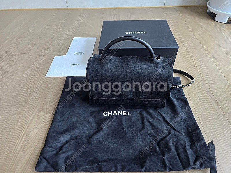 샤넬 코코핸들 블랙 캐비어 아웃스티치 (구미듐 현라지)핸들 블랙 ﻿ A92991--1