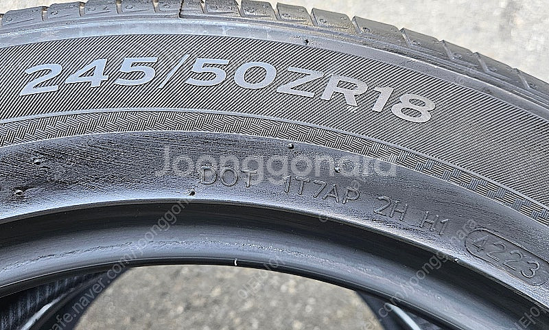 한국 벤투스S2 AS 245 50R 18 AA급 2본 ...--6