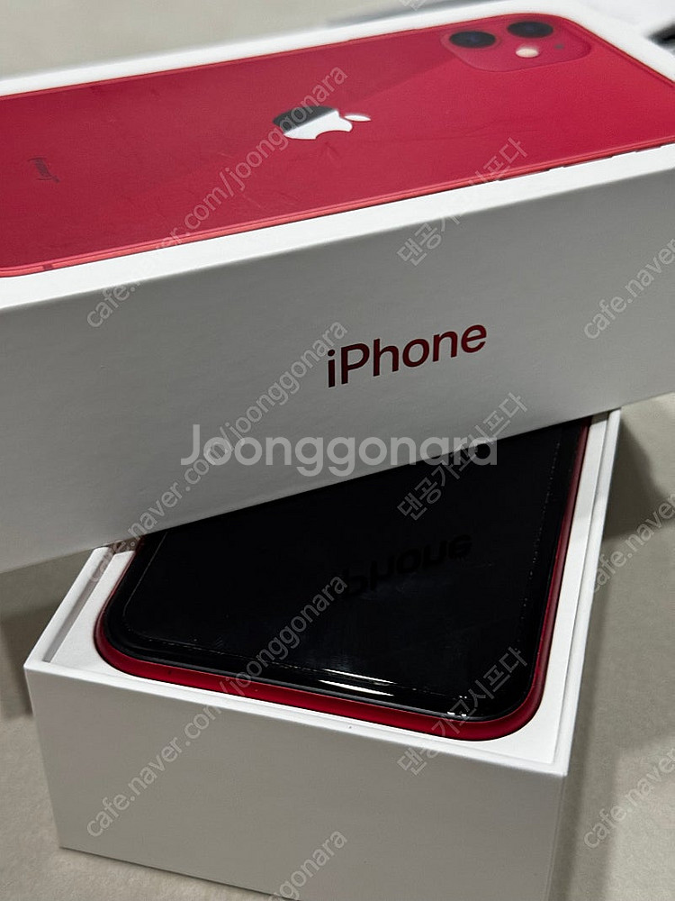 아이폰 11 product red 128기가--7