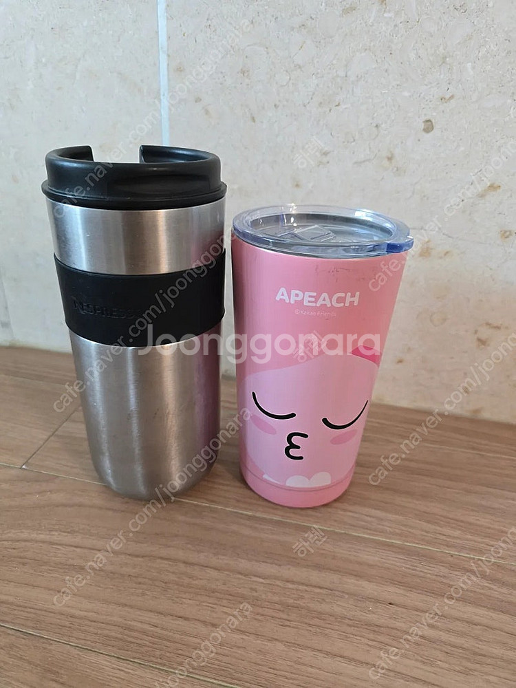 네스프레소 버츄오텀블러 카카오프렌즈 어피치텀블러(5천원--0
