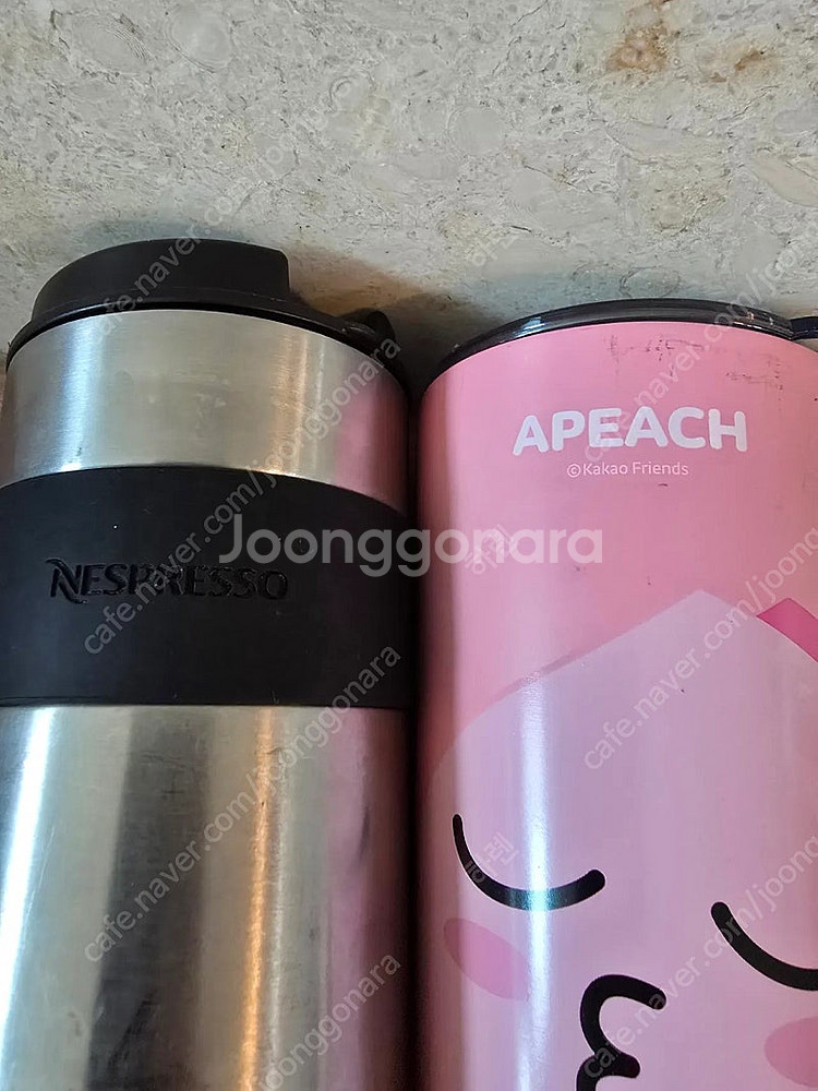 네스프레소 버츄오텀블러 카카오프렌즈 어피치텀블러(5천원--1