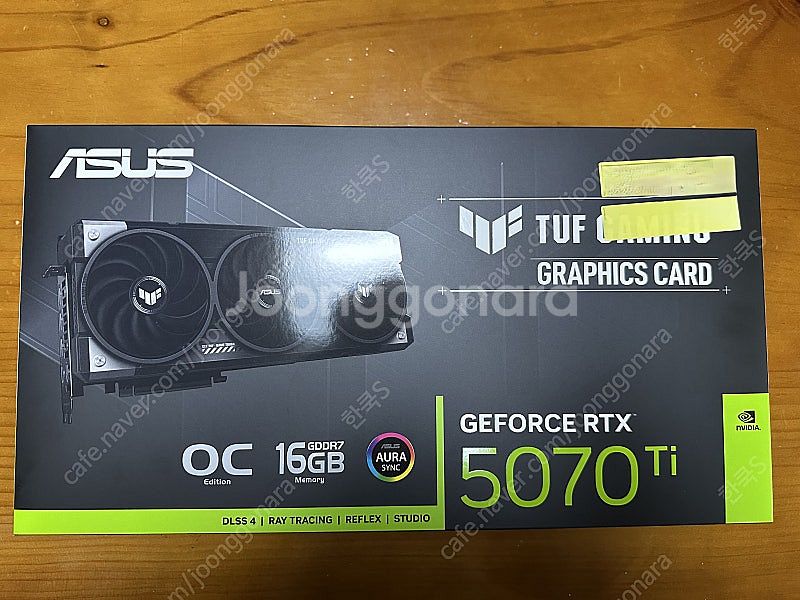 (미개봉) asus tuf 5070ti 미개봉 새제품--0
