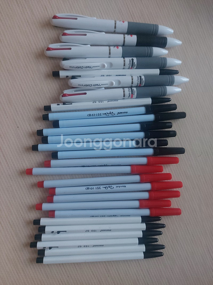 필기류 문구류/2색볼펜/컴퓨터용싸인펜/모나미볼펜/테이프--0