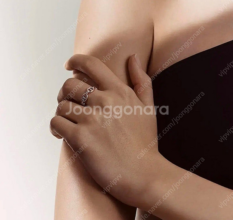 에르메스 샹달링 샹달반지 로즈골드 정가양도--1