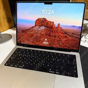 [풀박스/상태좋음] 맥북프로 m1 pro 14인치/실버/512gb/애케플 남음