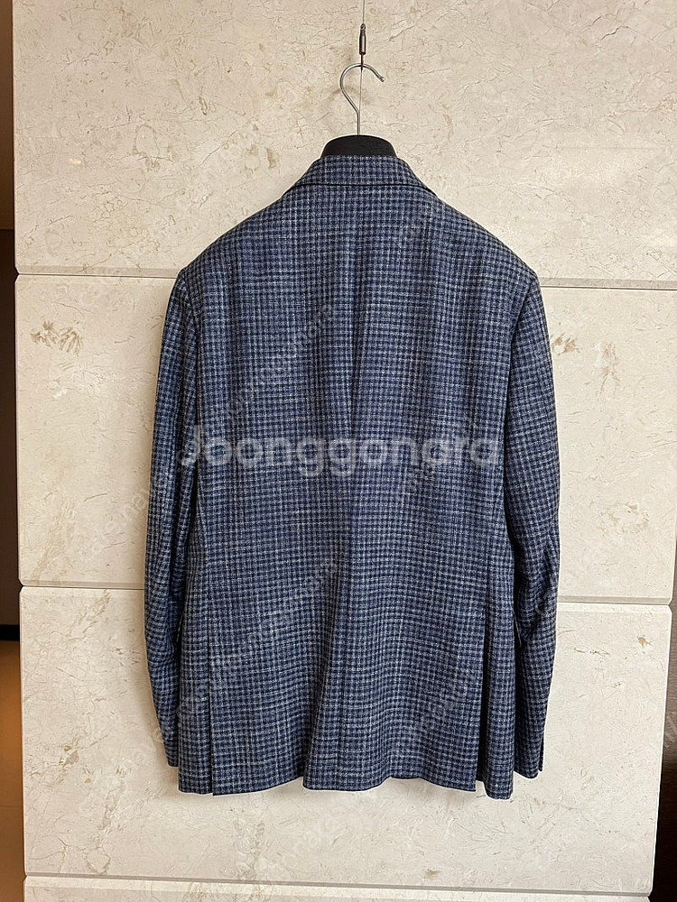 제냐 / 테일러드 밀라노핏 체크 패턴 블레이저 자켓 /...--3
