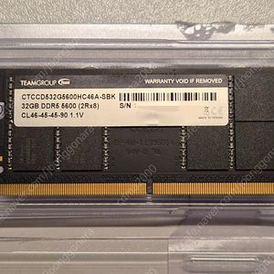 팀그룹 DDR5 5600 32GBx2 노트북 sodimm