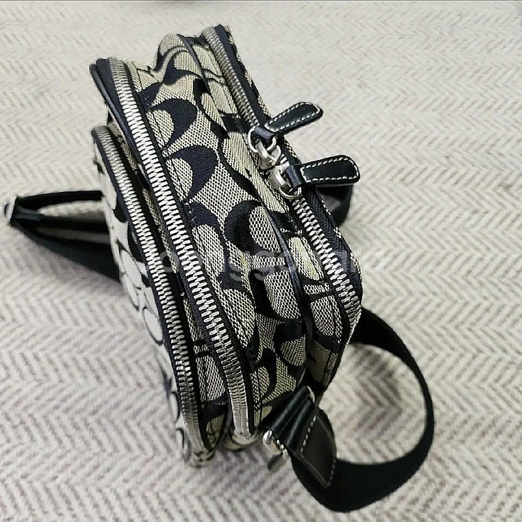 COACH 코치 4270 시그니처 캔버스 가죽 크로스 ...--2
