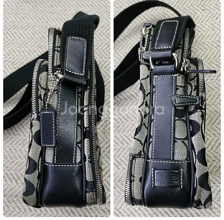 COACH 코치 4270 시그니처 캔버스 가죽 크로스 ...--4