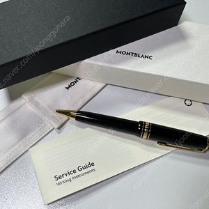 몽블랑 마이스터스튁 골드 코팅 르그랑 볼펜 132452 사용 거의 안 함 (무각인 24년11월 구매)