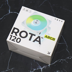 TRYX ROTA SL ARGB 120 시스템쿨러 케이스팬 화이트 색상 트리플팩