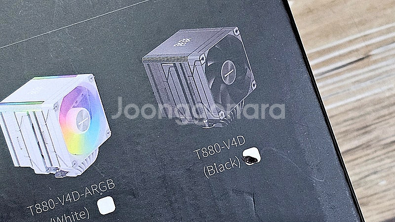 신제품 CPU 공랭 쿨러 타무즈 T880-V4D 블랙--1
