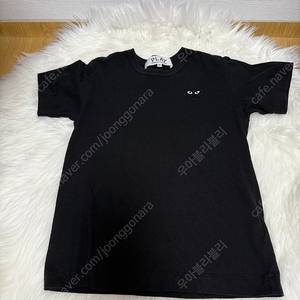 XS) 신버전 꼼데가르송 반팔티 블랙하트 남여공용