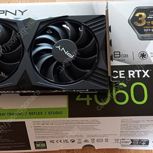 PNY RTX 4060 8GB 그래픽카드 GPU 엔비디아