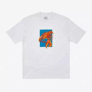 팔라스 써마도어 티셔츠 화이트 XL 새상품 랍스터 가재 palace